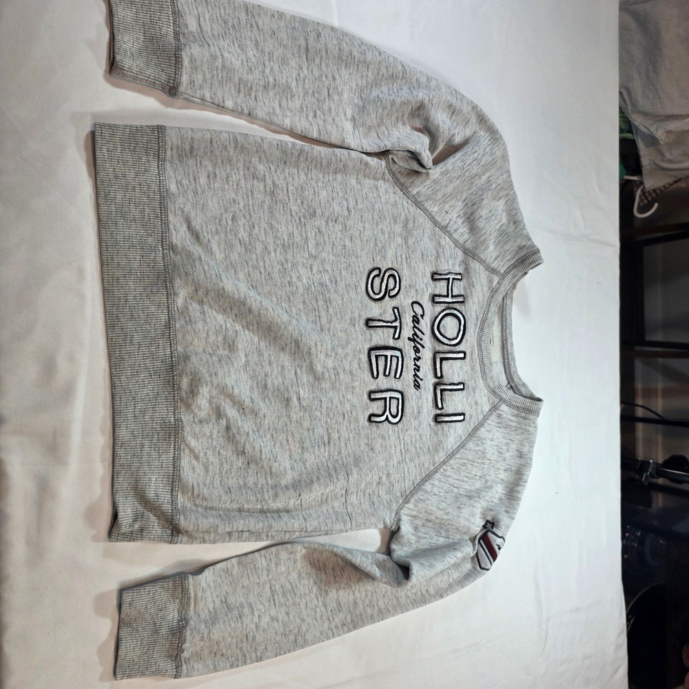 Women's Y2K Hollister Extra Small Long sleeve sweater gray